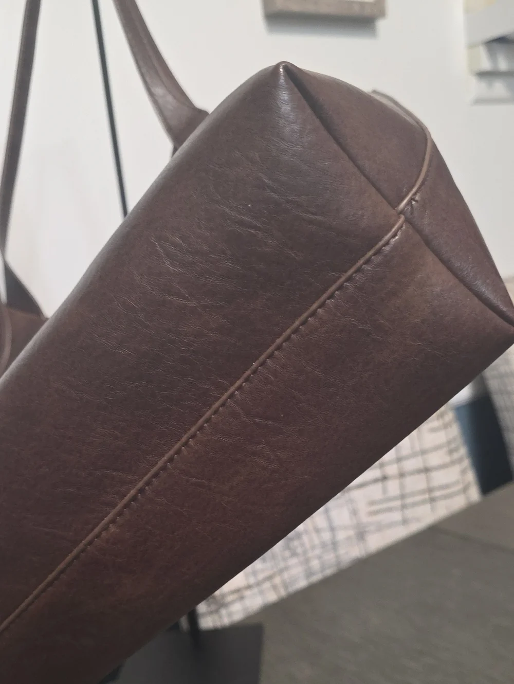 Faux Leather Medium Size Tote